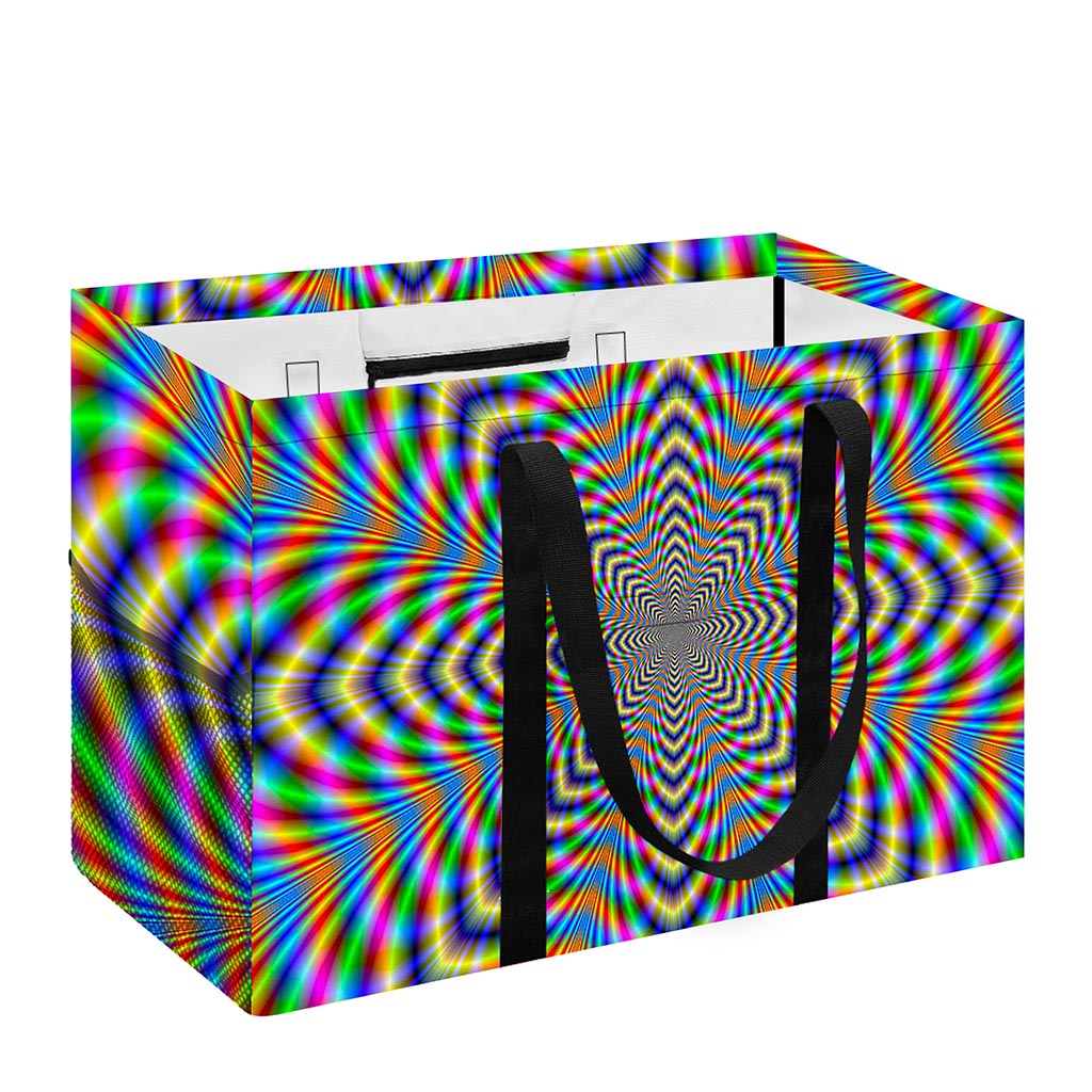 Octagonal Psychedelic Optical Illusion Utility Tote Bag