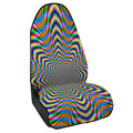 Octagonal Psychedelic Optical Illusion Waterproof Car Seat Cover