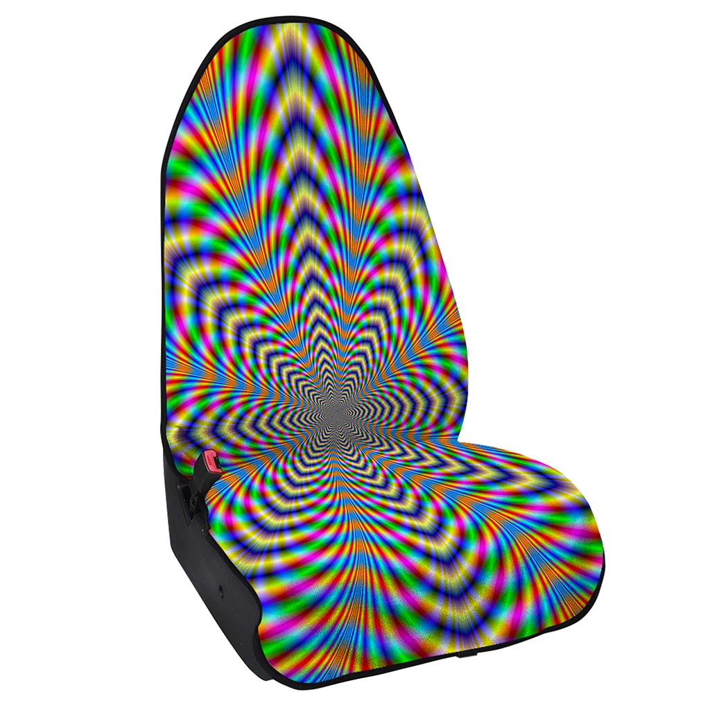 Octagonal Psychedelic Optical Illusion Waterproof Car Seat Cover