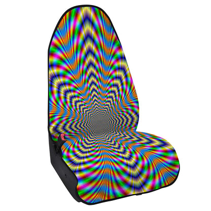 Octagonal Psychedelic Optical Illusion Waterproof Car Seat Cover