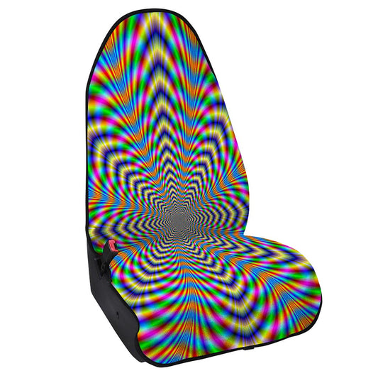 Octagonal Psychedelic Optical Illusion Waterproof Car Seat Cover
