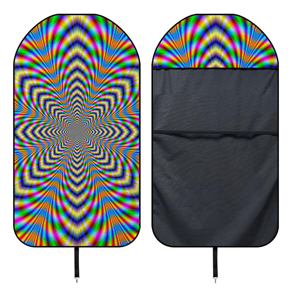 Octagonal Psychedelic Optical Illusion Waterproof Car Seat Cover