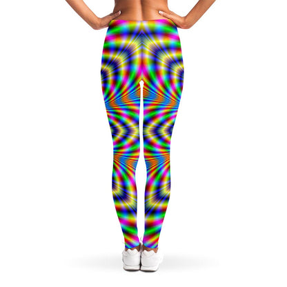 Octagonal Psychedelic Optical Illusion Women's Leggings