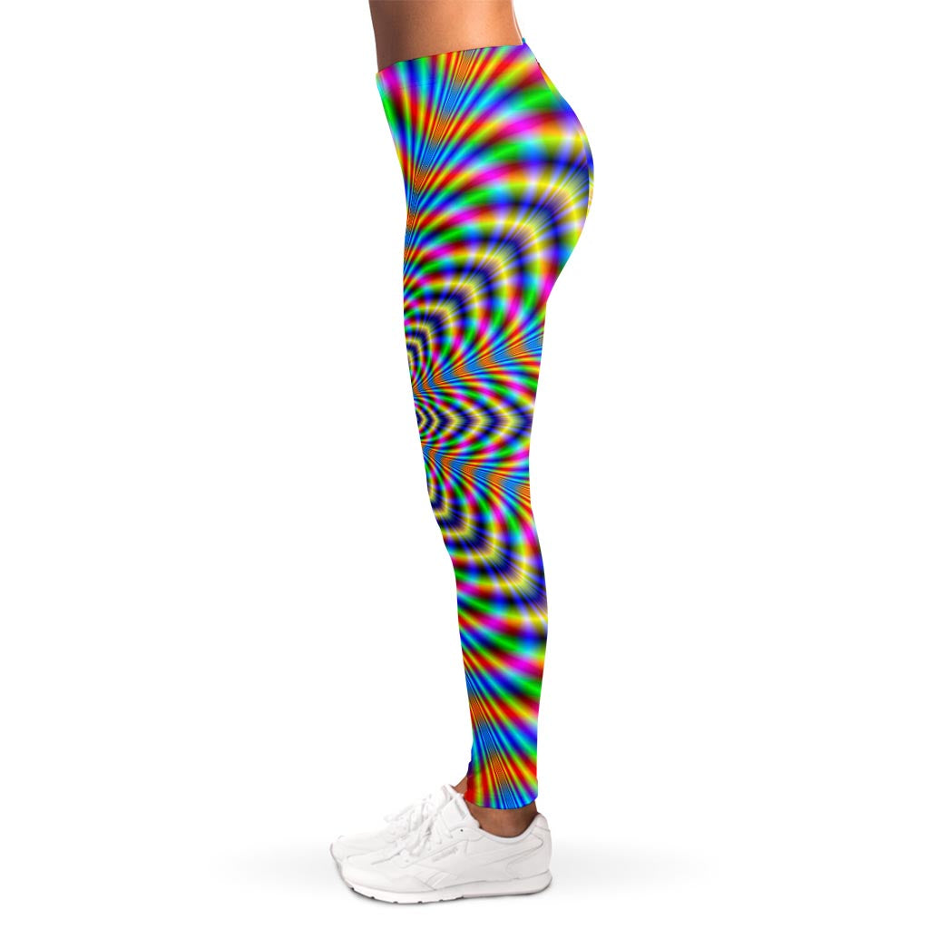 Octagonal Psychedelic Optical Illusion Women's Leggings