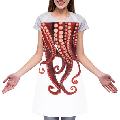 Octopus Tentacles Print Adjustable Apron
