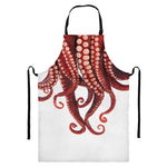 Octopus Tentacles Print Bib Apron With Pocket