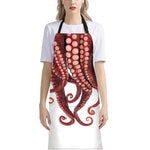 Octopus Tentacles Print Bib Apron With Pocket