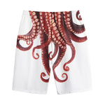 Octopus Tentacles Print Cotton Shorts