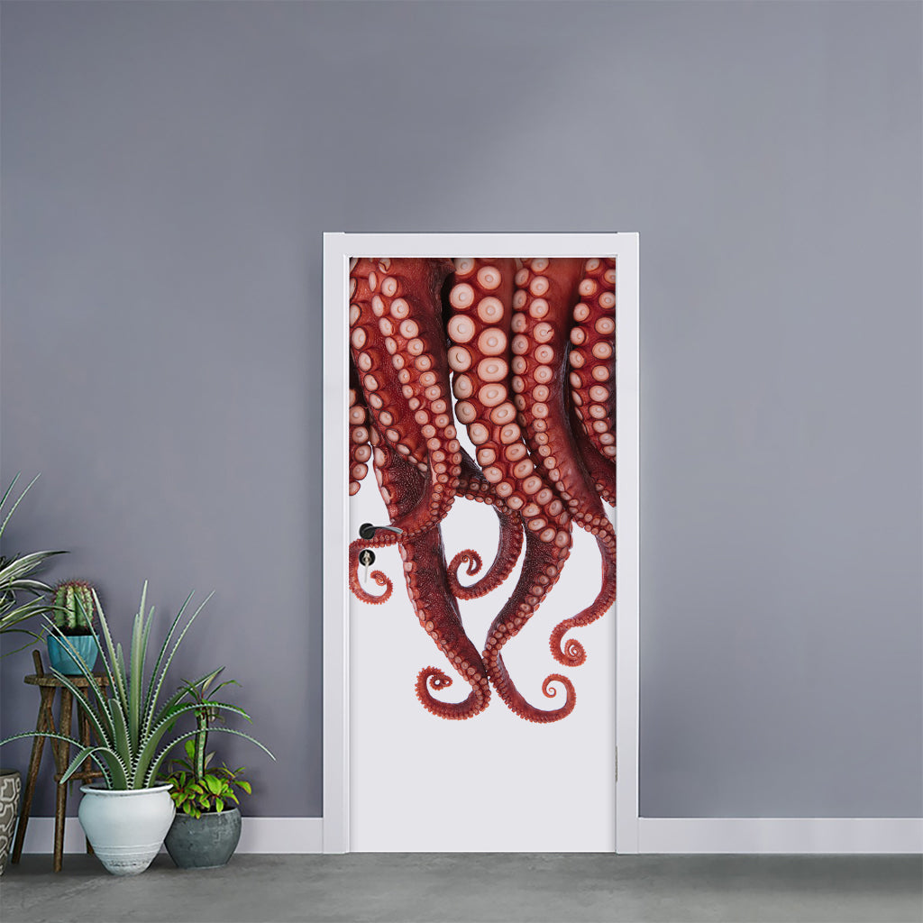 Octopus Tentacles Print Door Sticker