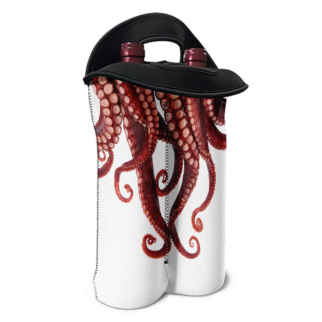 Octopus Tentacles Print Double Neoprene Wine Tote