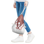 Octopus Tentacles Print Drawstring Bag