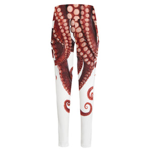 Octopus Tentacles Print High-Waisted Pocket Leggings