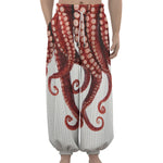 Octopus Tentacles Print Lantern Pants
