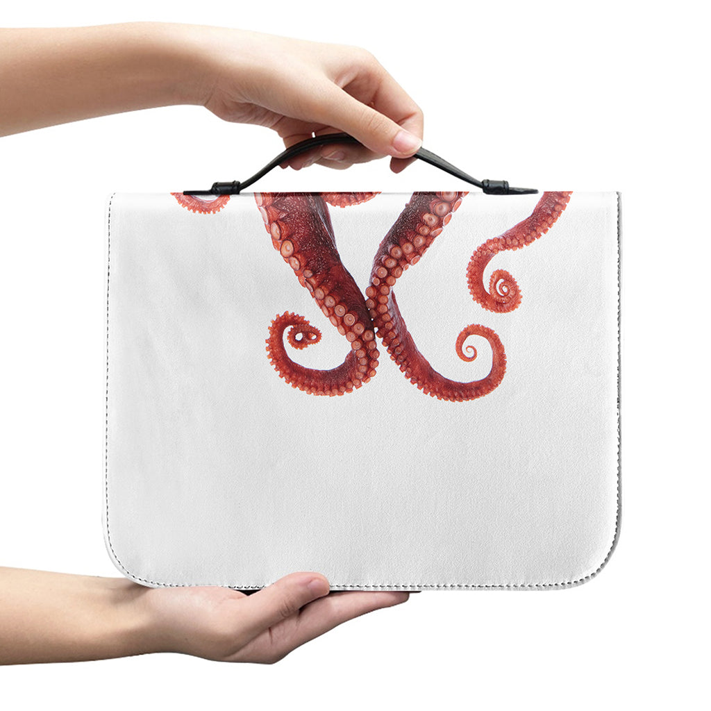 Octopus Tentacles Print Leather Bible Cover