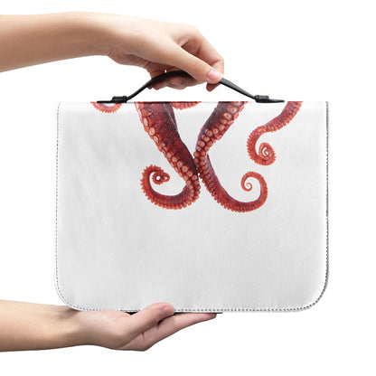 Octopus Tentacles Print Leather Bible Cover
