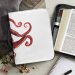 Octopus Tentacles Print Leather Bible Cover