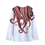 Octopus Tentacles Print Long Sleeve Short Coat
