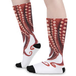 Octopus Tentacles Print Long Socks