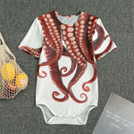 Octopus Tentacles Print Men's Bodysuit