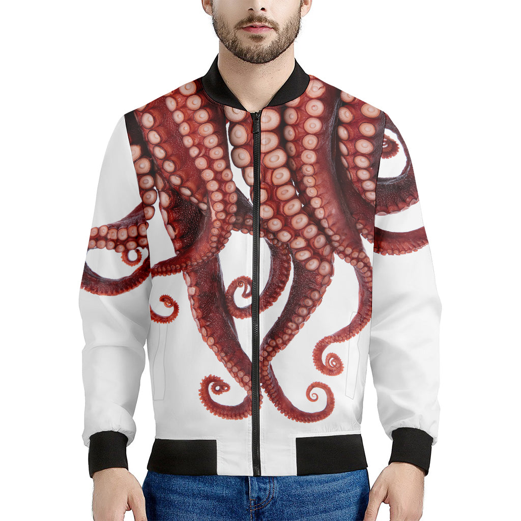 Octopus Tentacles Print Men's Bomber Jacket