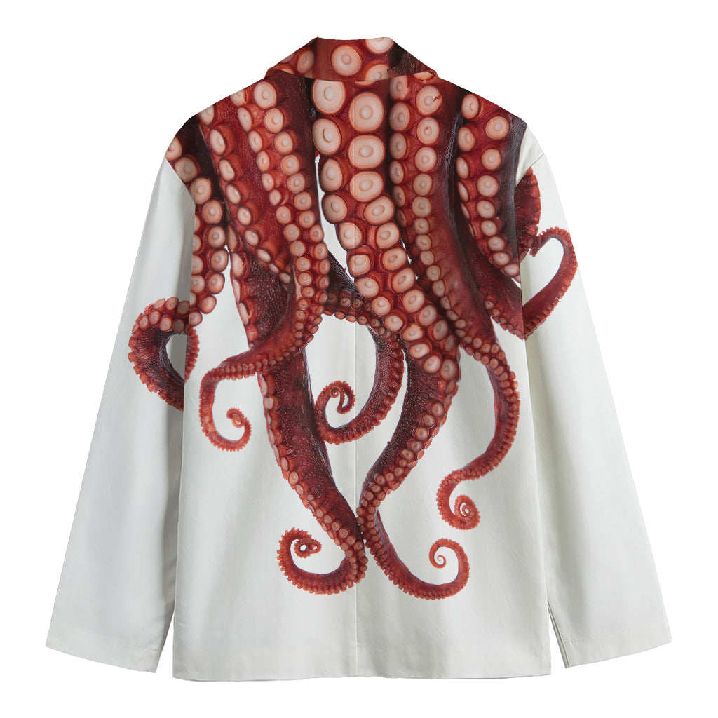 Octopus Tentacles Print Men's Cotton Blazer