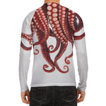 Octopus Tentacles Print Men's Long Sleeve Rash Guard