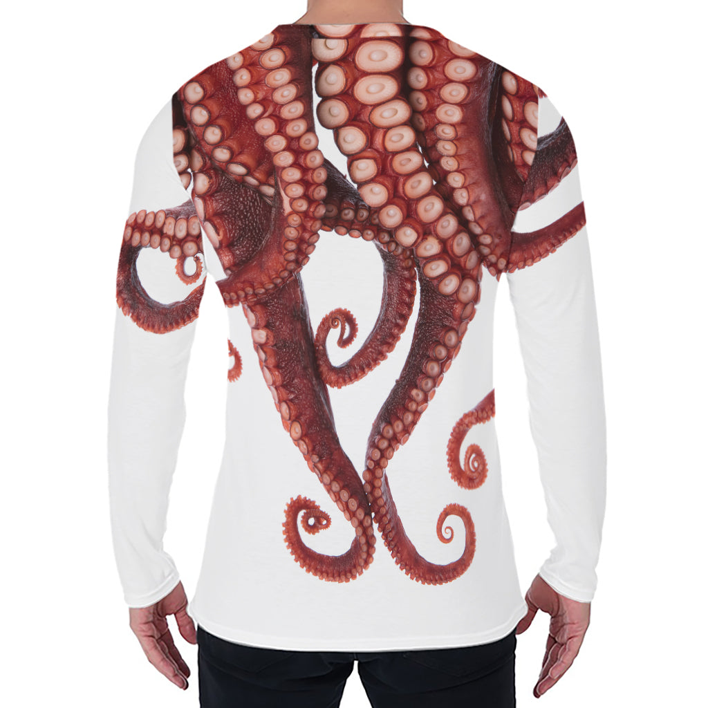 Octopus Tentacles Print Men's Long Sleeve T-Shirt