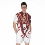 Octopus Tentacles Print Men's Rompers