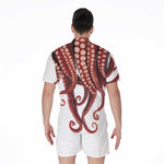 Octopus Tentacles Print Men's Rompers