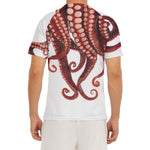 Octopus Tentacles Print Men's Short Sleeve Rash Guard