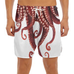 Octopus Tentacles Print Men's Split Running Shorts