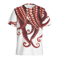 Octopus Tentacles Print Men's Athletic T-Shirt