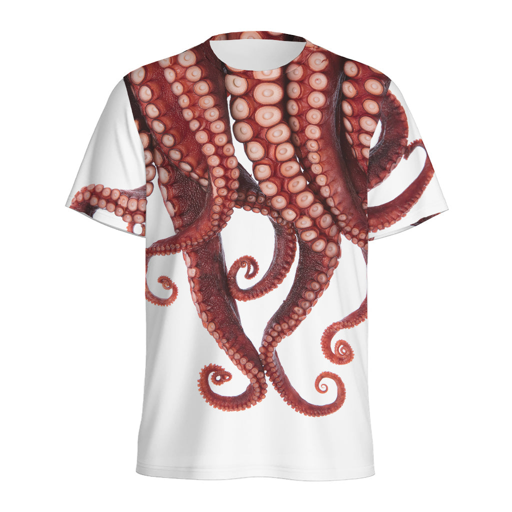 Octopus Tentacles Print Men's Sports T-Shirt