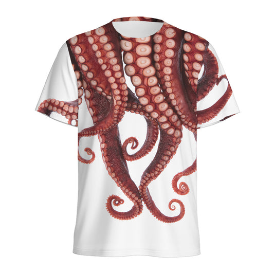 Octopus Tentacles Print Men's Sports T-Shirt