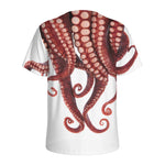 Octopus Tentacles Print Men's Sports T-Shirt