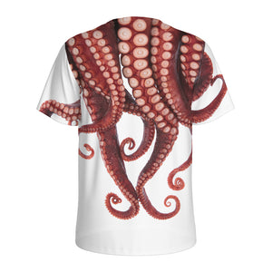 Octopus Tentacles Print Men's Sports T-Shirt