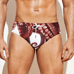 Octopus Tentacles Print Men's Swim Briefs