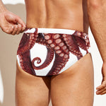 Octopus Tentacles Print Men's Swim Briefs
