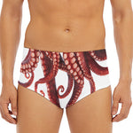 Octopus Tentacles Print Men's Triangle Swim Briefs