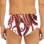 Octopus Tentacles Print Men's Triangle Swim Briefs