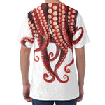 Octopus Tentacles Print Men's Velvet T-Shirt