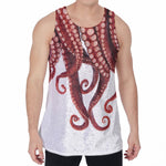 Octopus Tentacles Print Men's Velvet Tank Top