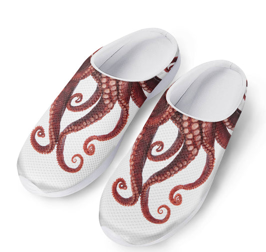Octopus Tentacles Print Mesh Casual Shoes