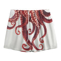Octopus Tentacles Print Mesh Shorts