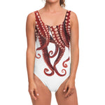 Octopus Tentacles Print One Piece Swimsuit