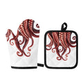 Octopus Tentacles Print Oven Mitt And Pot Holder Set