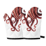 Octopus Tentacles Print Oven Mitts