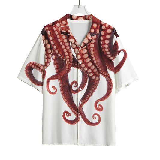 Octopus Tentacles Print Rayon Hawaiian Shirt