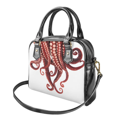 Octopus Tentacles Print Shoulder Handbag