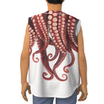 Octopus Tentacles Print Sleeveless Baseball Jersey